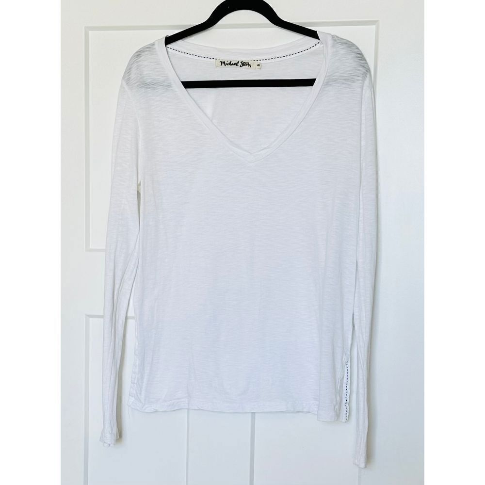 Michael Stars White Long Sleeve Tee